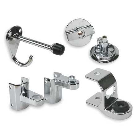 Asi Global Partitions Zamac Concealed Latch Door Set, 3-1/2"H 40-8513500