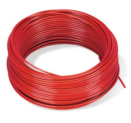 Telemecanique Sensors Cable, Plastic Coated Steel, 83 ft. L XY2CZ302