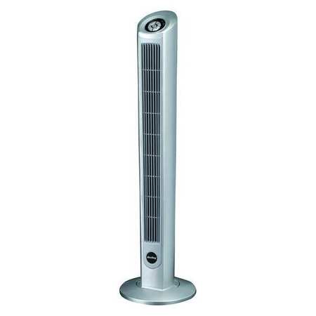 Air King 3-1/2" Tower Fan, Oscillating, 3 Speeds, 120VAC, Air Purifying Ionizer Function, Remote Control 9820