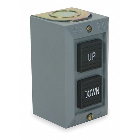 SQUARE D Push Button Control Station, Up/Down, 30mm 9001BG208