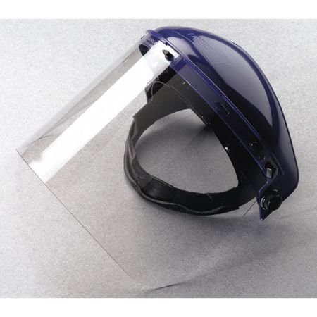 Mcr Safety Faceshield Visor, PETG Material, Clear, Uncoated, Polyethylene, 10 in Visor Height 101640