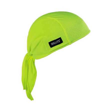 CHILL-ITS BY ERGODYNE Cooling Hat, Lime, Universal 6615