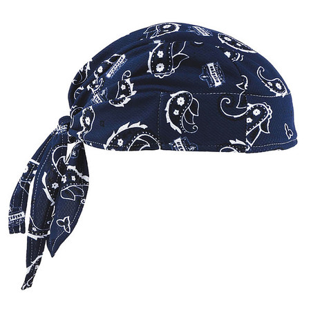 CHILL-ITS BY ERGODYNE Cooling Hat, Navy, Universal 6615