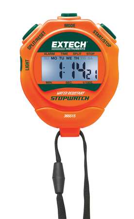 Extech Digital Stopwatch, Backlit LCD 365515