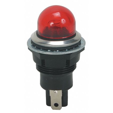 SQUARE D Raised Indicator Light, 24VAC/DC, Red 9001OR24