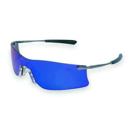 Mcr Safety Safety Glasses, Wraparound Emerald Mirror Polycarbonate Lens ...