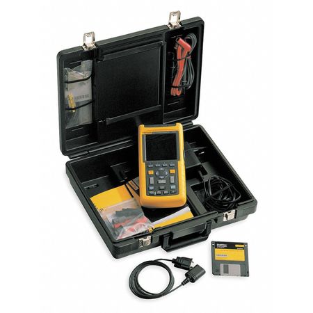 Fluke Portable Digital Oscilloscope, 40 MHz, 2 Channels, Monochrome LCD Fluke-125S