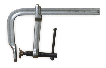 WESTWARD 8 in Bar Clamp, Steel Handle and 4 3/4 in Throat Depth 2FGN7