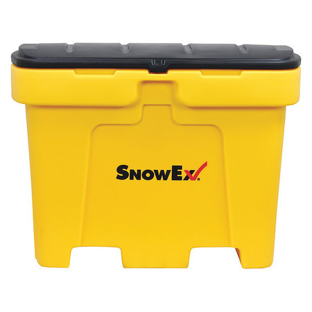 Snowex 18 cu ft Resin Salt Box, Yellow 74051