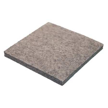 Zoro Select Felt Sheet, F3, 1/4 In Thick, 12 x 12 In 2FHG2
