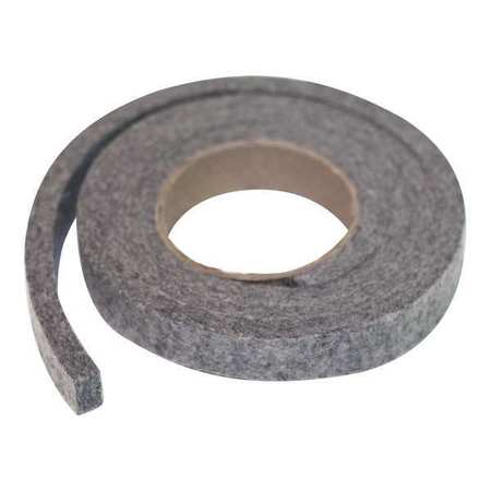 Zoro Select Felt Strip, F13, 1/4 In T, 1 x 120 In 2FKE3