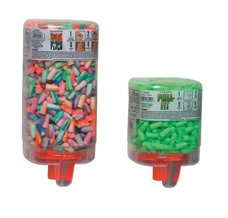 Moldex Disposable Uncorded Ear Plugs with Dispenser, Bell Shape, 33 dB, 500 Pairs, Green 6647