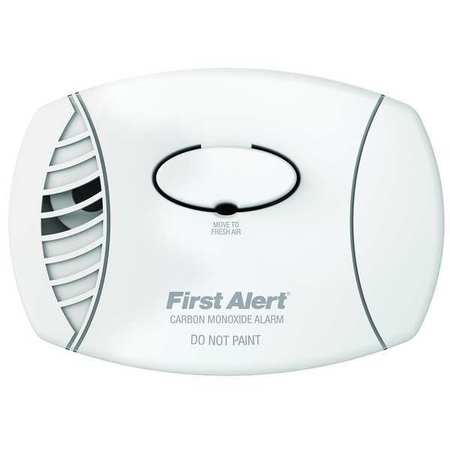 FIRST ALERT Carbon Monoxide Alarm, Electrochemical Sensor, 85 dB @ 10 ft Audible Alert, 9V CO400B