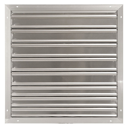 DAYTON 30 in Backdraft Damper / Wall Shutter, Front Flange 2FTX1