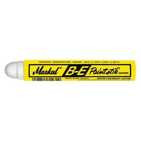 MARKAL Paint Crayon, Large Tip, White Color Family, 12 PK 80620