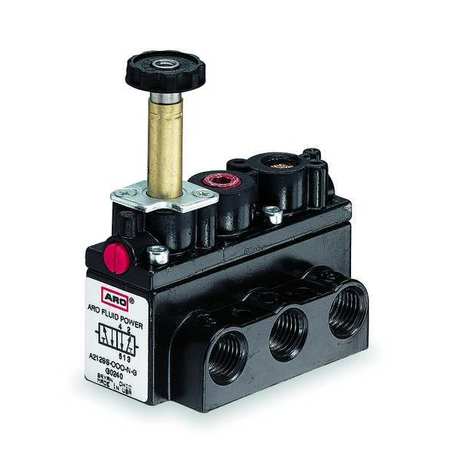 ARO Solenoid Air Control Valve, 1/8 In, 4-Way A211SS-000-N
