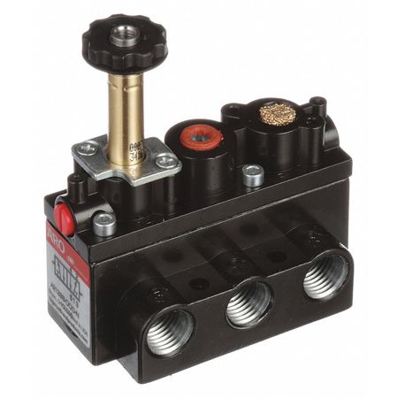 Aro Solenoid Air Control Valve, 1/4 In, 4-Way A212SS-000-N