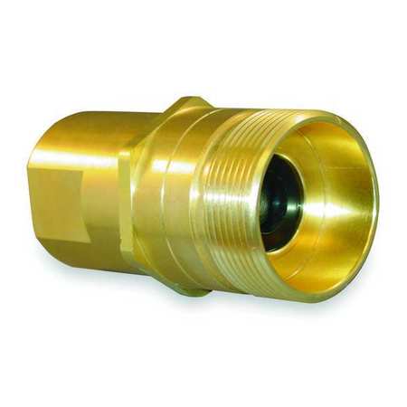 EATON AEROQUIP Hydraulic Quick Connect Hose Coupling, Brass Body, Thread-to-Connect Lock, 3/4"-14 Thread Size 5100-S2-12B