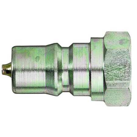 HANSEN Hydraulic Quick Connect Hose Coupling, Steel Body, Push-to-Connect Lock, 3/8"-18 Thread Size 3K8