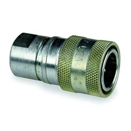 SAFEWAY HYDRAULICS Hydraulic Quick Connect Hose Coupling, Steel Body, Push-to-Connect Lock, 1/2"-14 Thread Size S25-4P