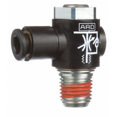 ARO Cylder Port Flow Control, 1/4 Tube, 1/8 119309-125