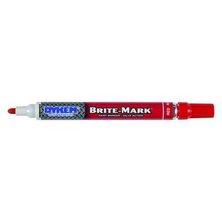 Dykem Paint Marker, Medium Tip, Red Color Family, Paint 84006