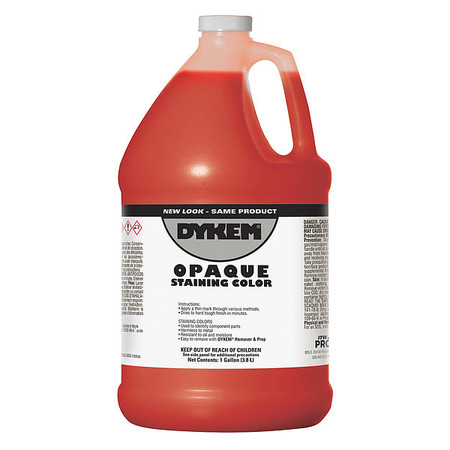Dykem Opaque Staining Color, Gallon, Red 81791 Zoro