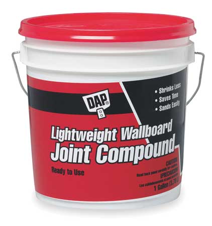 DAP Wallboard Joint Compound, 1 gal, Tub, White, Lightweight Wallboard 10114