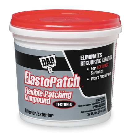 Dap Patching Compound, 1 qt, Tub, Off White, ElastoPatch 12288