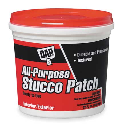 DAP All-Purpose Stucco Patch, 1 gal, Tub, White, All-Purpose 60590