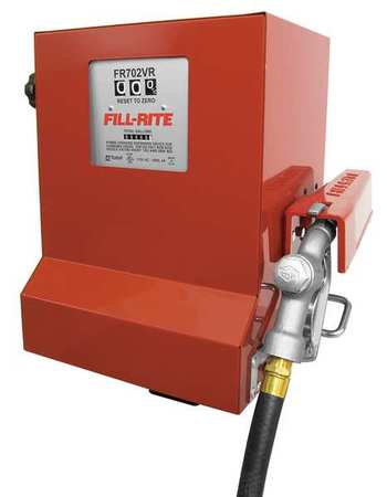 Fill-Rite Fuel Transfer Pump, 115V AC, 15 Max. Flow Rate , 1/3 HP, Cast Iron, 1-1/4 in MNPT Inlet FR702VR