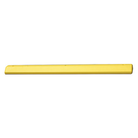 ZORO SELECT Parking Curb, 72 In, Yellow, Polyethylene 1790Y
