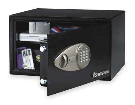 SENTRY SAFE Security Safe, 1 cu ft, 24 lb, Not Rated Fire Rating X105