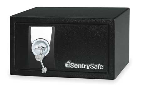 SENTRY SAFE Security Safe, 0.3 cu ft, 12 lb, Privacy Key Lock X031