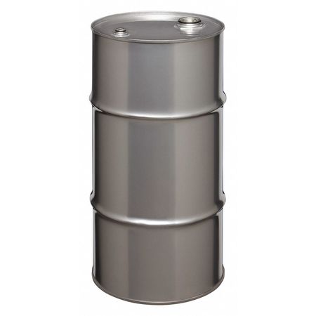 ZORO SELECT Closed Head Transport Drum, 304 Stainless Steel, 16 gal, Unlined, Silver ST1603