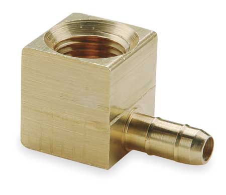 PARKER 1/4" Barb x FNPT Brass 90 Degree Elbow 230-6-4