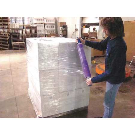 GOODWRAPPERS Hand Stretch Wrap 20" x 800 ft., Blown Style, Purple 15A845