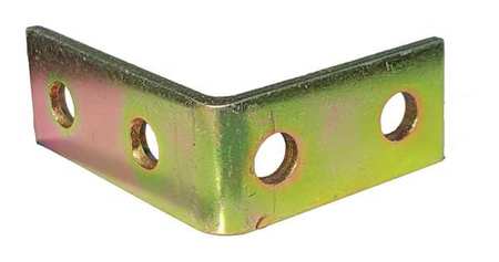 Zoro Select Channel Angle Bracket, Gold, Width: 4 1/8 in V325Y