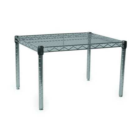 ZORO SELECT Low Prof Dunnage Rack, 800 lb., Wire, 24 W 2HFX2