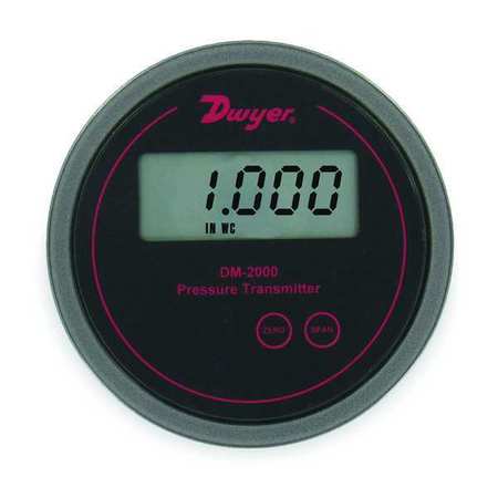 DWYER INSTRUMENTS Pressure Transmitter, LCD DM-2013-LCD