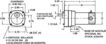 Dayton DC Gearmotor, 42.0 in-lb Max. Torque, 139 RPM Nameplate RPM, 90V DC Voltage 2H561