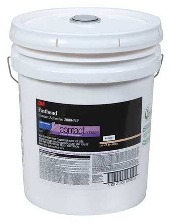 3M Urethane Adhesive, 2000NF Series, Clear, 5 gal, Pail 2000NF