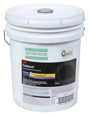 3M Contact Cement, 30NF Series, Light Orange, 270 gal, Pail 30NF