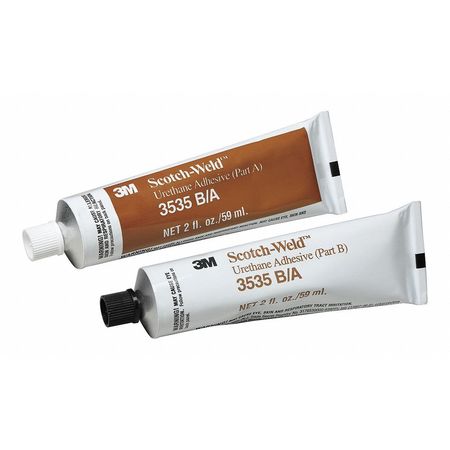 3M Urethane Adhesive, Scotch-Weld Series, Off-White, 6 PK, 1:1 Mix Ratio, 30 min Functional Cure 3535