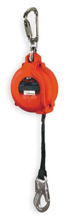 Honeywell Miller Self Retracting Lifeline, 20 ft., Red MP20P-Z7/20FT