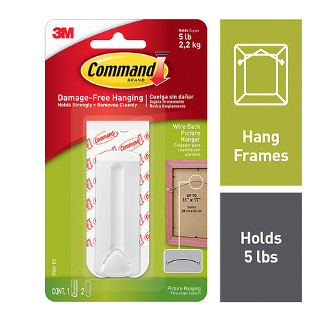 Command Wire-Backed Pic Hanger w/ Adh, PK36 17041