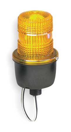 FEDERAL SIGNAL Low Profile Warning Light, LED, Amber, 120V LP3PL-120A