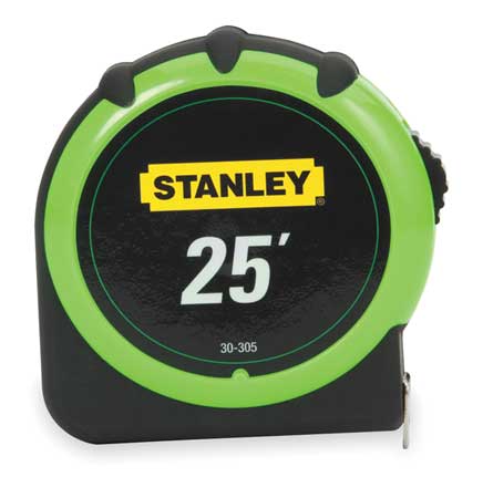 Stanley 25 ft Tape Measure, 1 in Blade 30-305