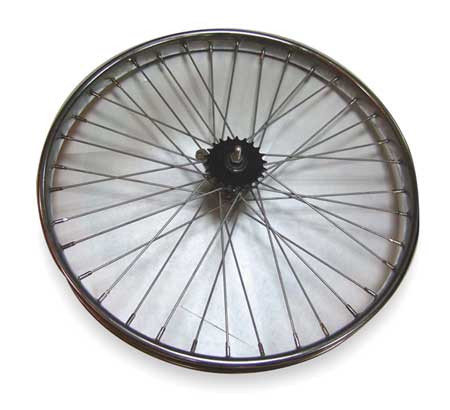 WORKSMAN Bicycle Wheel, 26 x 2-1/8 In. Dia. 4136A