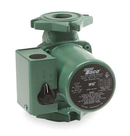 Taco Hydronic Circulating Pump, 1/20 hp, 115V, 1 Phase, Flange Connection 0010-MSF2-IFC